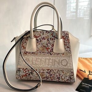 Valentino (Mario) • Minimi Baroque Leather Satchel